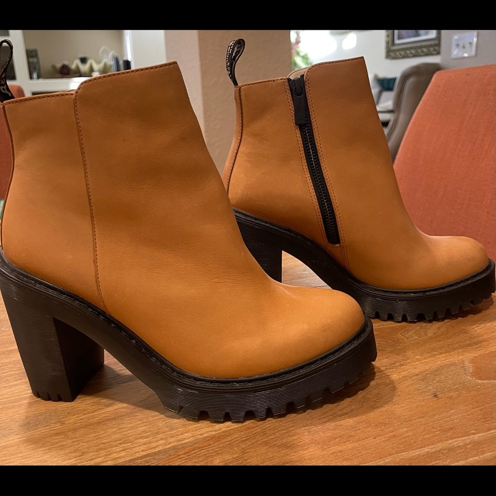 Dr. Martens all leather high heel boot